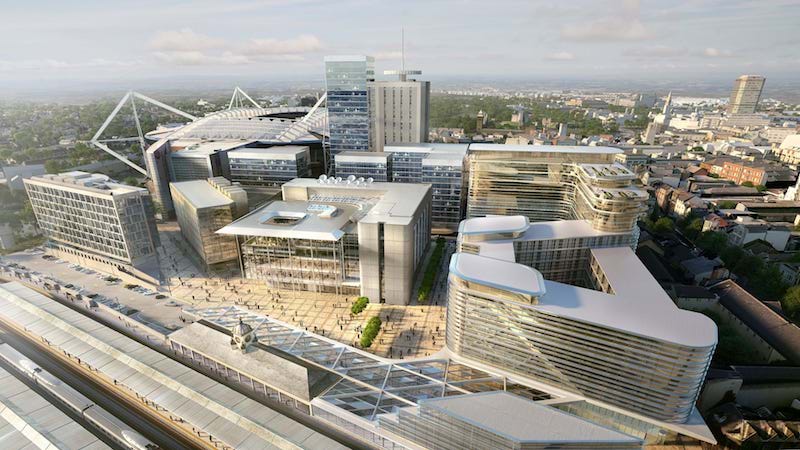 Aerial View of the new BBC Wales HQ