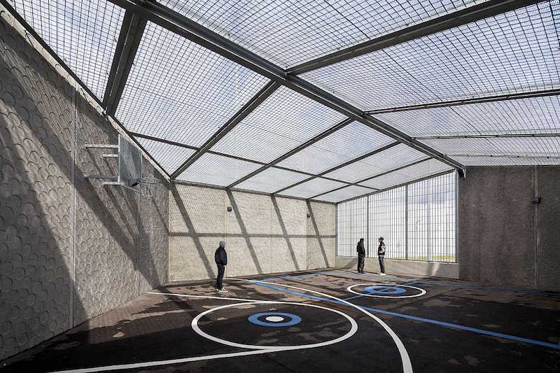 Basketball courts at Storstrom Prison