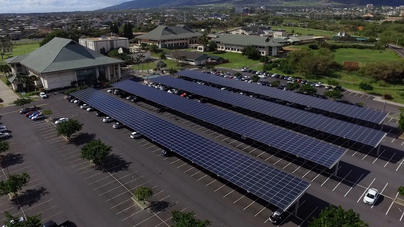 Solar Array at Uh Maui College