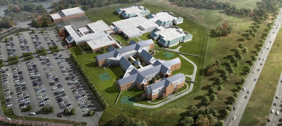 Aerial view of a behavioral health center