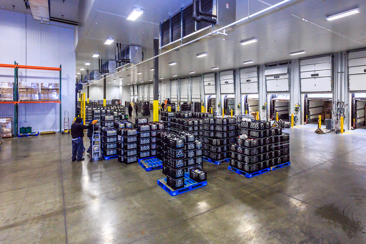 QCD Custom Distribution Services cold docks warehouse.
