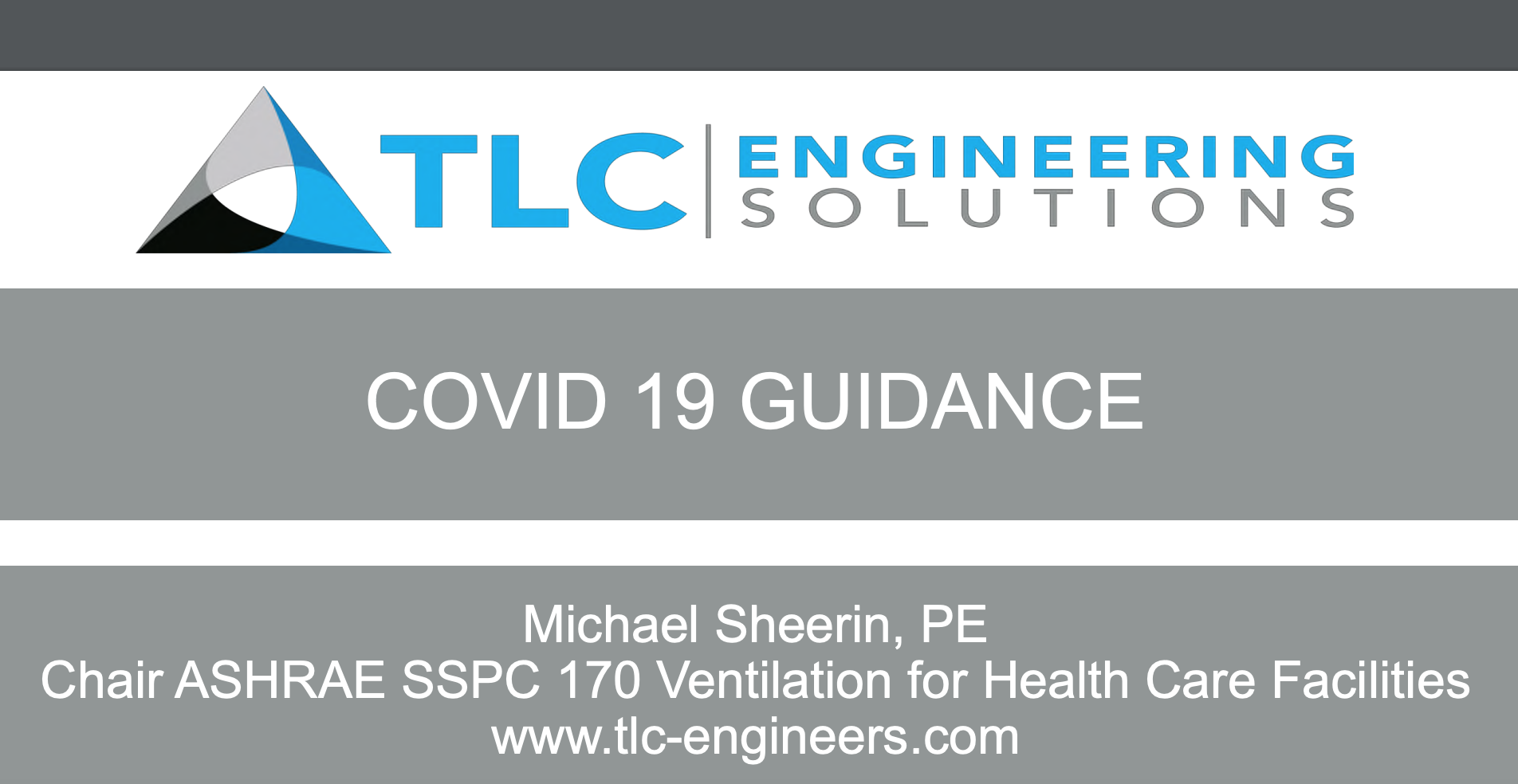 TLC Engineering Consultants' guidance on ventilation in COVID-19 patient rooms