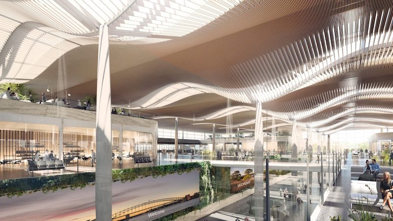 Western Sydney International airport designed by COX and Zaha Hada Architects