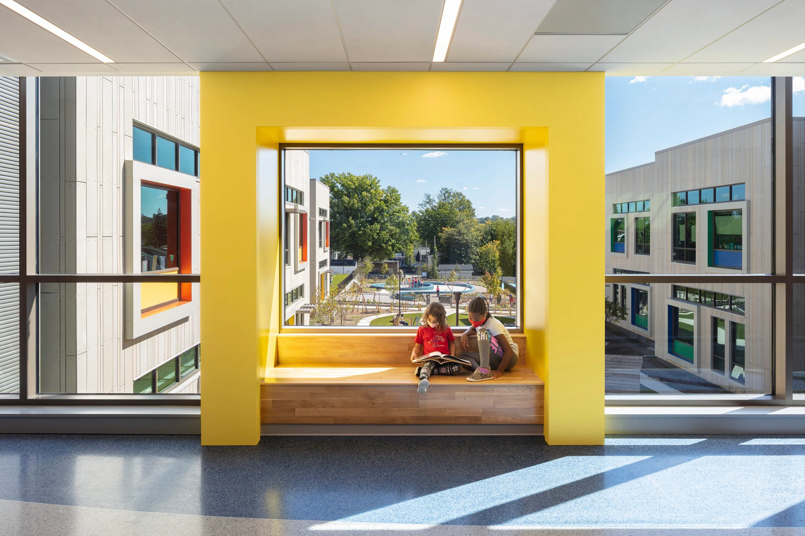 World's first K-12 school to achieve both LEED for Schools Platinum and WELL Platinum -  John Lewis Elementary School
